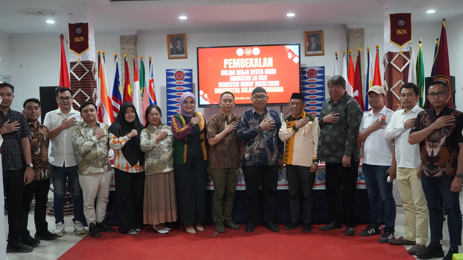 Rektor Resmi Buka KKN Angkatan 52 Unsultra, Pembekalan Digelar Secara Hybrid
